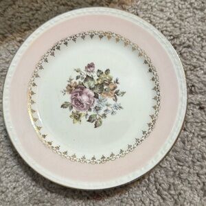 Homer Laughlin Eggshell Georgian Open Rose Pattern. Vintage China plates 4
